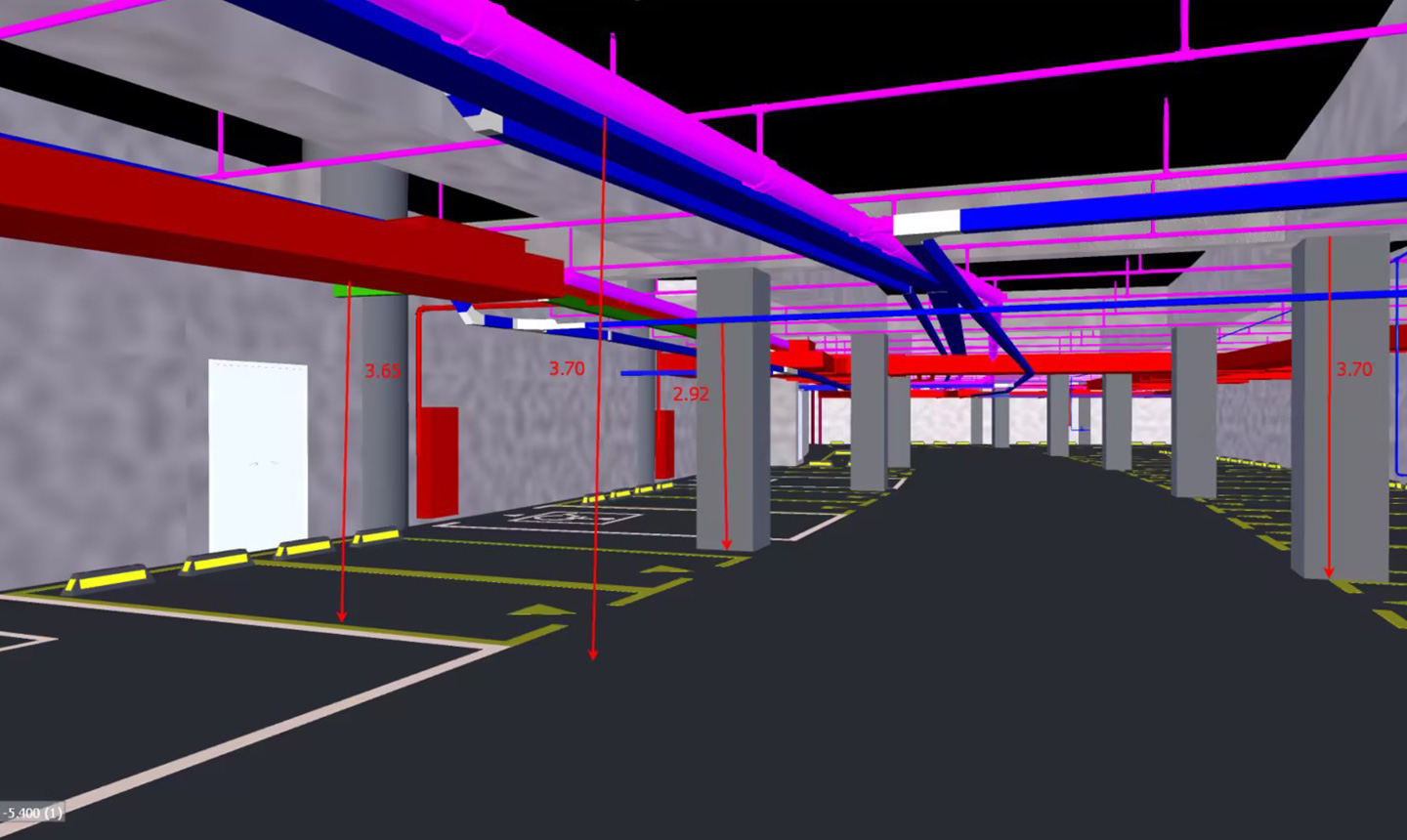 管路無碰撞，有效控制標高